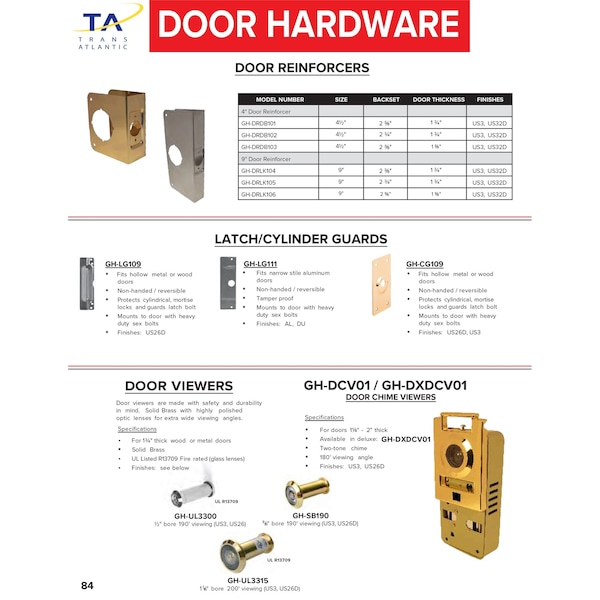 Solid Brass Door Viewer 190° - Satin Chrome Finish